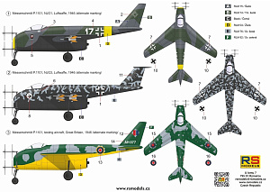 Model kit 1/48 Messerschmitt P.1101 Nightfighter (RS Models)