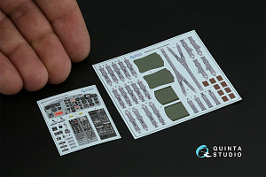 UH-1B 3D-Printed & coloured Interior on decal paper (Trumpeter)