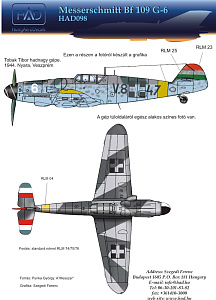 Decal 1/48 Messerschmitt Bf 109G-6 Lim.Edition (HAD)