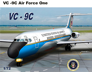Aircraft kits 1/72 Douglas DC-9 Air Force 1 (VC-9C) (Mach 2)