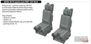 Additions (3D resin printing) 1/48 Lockheed SR-71 Blackbird ejection seat 3D-Printed (designed to be used with Revell kits) 