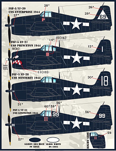 Decal 1/48 Colors and Markings of US Navy F6F Hellcats Part 2 (Furball Aero-Design)