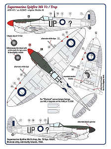 Decal 1/72 Supermarine Spitfire Mk.V / Trop - 2 decal version (AML)