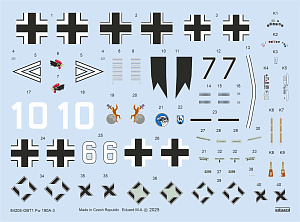 Model kit 1/48 Focke-Wulf Fw-190A-3 The Weekend edition (Eduard kits)