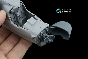 Ka-52 radar bay with nose cone (Zvezda/Quinta Models) (with 3D-printed resin parts)