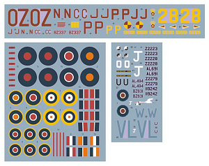 Decal 1/72 Douglas Boston Mk.III/Mk.V in RAF and SAAF service over Africa and Italy (DK Decals)