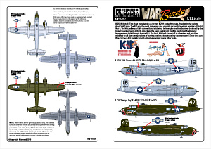 Decal 1/72 North-American B-25H (Kits-World)