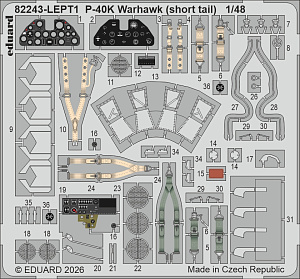 Model kit 1/48 Curtiss P-40K short tail The ProfiPACK edition kit (Eduard kits)