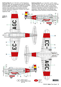Model kit 1/72 Northrop Delta 1C US Passenger and Transport Plane "Over Spain" (Frrom-Azur)