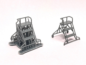 Additions (3D resin printing) 1/72 Universal stepladder 3 steps  (Mazhor Models)