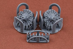 Additions (3D resin printing) 1/72 Bristol Blenheim Mk.I/Mk.IV (Mercury) engine set (designed to be used with Airfix kits)