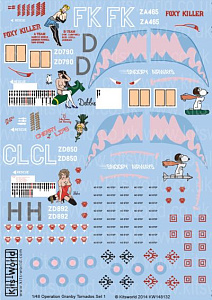 Decal 1/48 Desert Storm Panavia Tornado GR.1B ''Foxy Killer' (Kits-World)