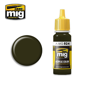 Acrylic paint OLIVE DRAB SHADOW (Ammo Mig) (17ml) 