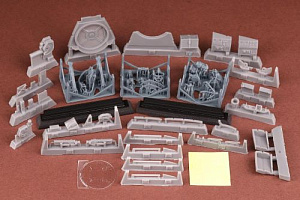 Additions (3D resin printing) 1/48B-17G Super Set - Bombardier pos.&Chin turret (SBS model)