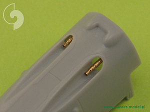 Aircraft detailing sets (brass) 1/72 Messerschmitt Bf-109E-3/Bf-109E-9, Bf-109T armament set (MG.17 tips, MG.FF barrels) 