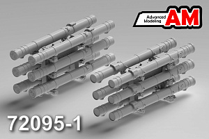 Additions (3D resin printing) 1/72 9M120 "Ataka" ATGMs with APU-6 launcher (Advanced Modeling) 