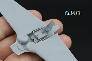 La-5 Detailing Set Pt.2. Cockpit parts: Pilot's seat and Armor plate, Control stick, Gunsight, Throttle quadrant and others (Zvezda)