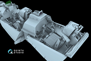 Su-30SM 3D-Printed & coloured Interior on decal paper (Zvezda) (with 3D-printed resin parts)
