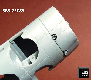 Additions (3D resin printing) 1/72 Finnish Brewster B-239 Buffalo engine & exhaust set (designed to be used with Hasegawa and Hobby 2000 kits)