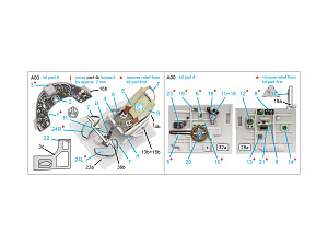 Macchi MC.200 Saetta (Late) 3D-Printed & coloured Interior on decal paper (Italeri/Tamiya)