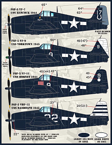 Decal 1/48 Colors and Markings of US Navy F6F Hellcats Part 2 (Furball Aero-Design)