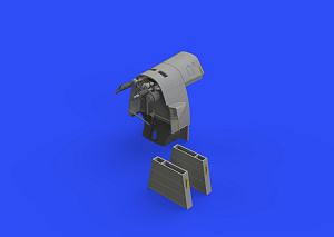 Additions (3D resin printing) 1/32 Messerschmitt Bf-109E fuselage guns (designed to be used with Eduard kits)