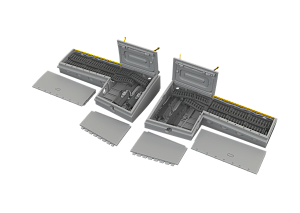 Additions (3D resin printing) 1/48 North-American P-51B/P-51C gun bays 3D-Printed 1/48 (designed to be used with Eduard kits)