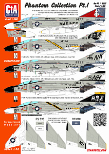 Decal 1/48 Phantom Collection Pt.I - McDonnell F-4B/F-4G/F-4N (Cut then Add)