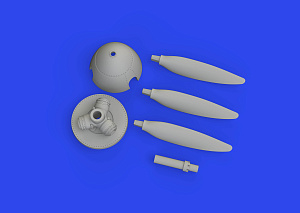 Additions (3D resin printing) 1/72 Messerschmitt Bf-109F propeller late 3D-Printed (designed to be used with Eduard kits) 
