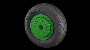 Additions (3D resin printing) 1/72 Ilyushin IL-18, Il-20, Il-22, Il-38 Landing gears with wheels (designed to be used with A-Model kits)