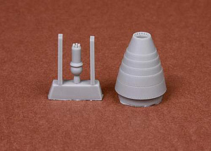 Additions (3D resin printing) 1/48 Convair B-58 Hustler tail turret (designed to be used with Monogram and Revell kits)