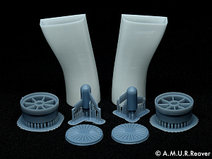 Additions (3D resin printing) 1/48 Air intake channels for Zoukei-Mura or MENG 1/48 scale F-4C/D/E/EJ/G Phantom II Air Force models (A.M.U.R.Reaver) 