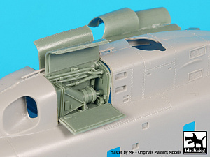 Additions (3D resin printing) 1/72 Sikorsky MH-53E Sea Dragon engines (designed to be used with Italeri kits) 