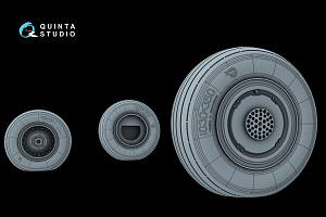 Su-30SM Wheels set with weighted tires (Zvezda)