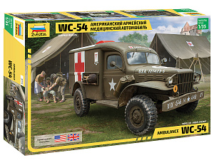 Model kit 1/35 American Army Medical Vehicle WC-54 (Zvezda)