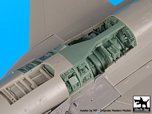 Additions (3D resin printing) 1/48      Lockheed-Martin F-16C wheel bays (designed to be used with Tamiya kits) 