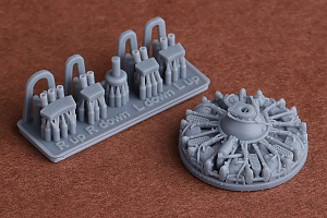 Additions (3D resin printing) 1/72 Grumman FM-2 Wildcat engine & exhaust set (designed to be used with Arma Hobby kits)