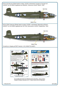 Decal 1/32Hannover Street Mitchells' North-American B-25J-30NC (Kits-World)