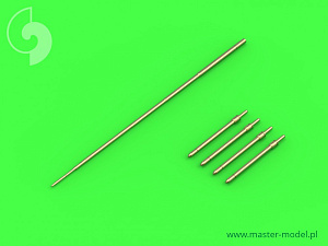 Aircraft detailing sets (brass) 1/72 Mikoyan MiG-19PM (FarmerE)-missle rails nose parts (4pcs) & Pitot Tube 