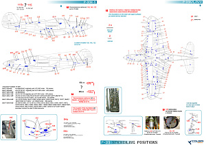 Decal 1/48 Bell Р-39 Stenciling Part II (P-39 K,L,M,N) (Colibri Decals)