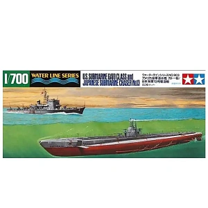 Model kit 1/700 U.S. Submarine Gato Class and Japanese Submarine Chaser No.13 (Tamiya)
