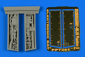 Additions (3D resin printing) 1/72 McDonnell F-4B Phantom II electronic bay (designed to be used with Fujimi kits) 