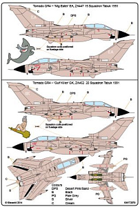 Decal 1/72 Desert Storm Panavia Tornado (Kits-World)