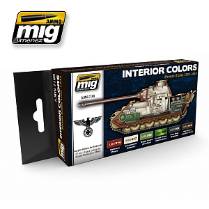 Interior Colors: German Tanks 1939-1945 (Ammo Mig) (6x17ml) 