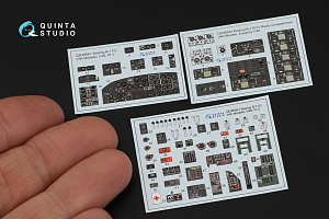 Boeing B-17G 3D-Printed & coloured Interior on decal paper (HK models) (small version)