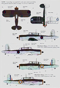Decal 1/48 Fleet Air Arm Gloster Sea Gladiator Mk.I , Fairey Fulmar, Blackburn Skua (Xtradecal)