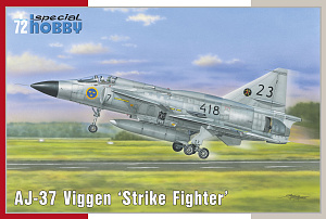 Model kit 1/72 AJ-37 Viggen 'Strike Fighter' (3x camo) (Special Hobby)