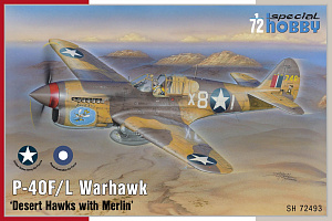 Model kit 1/72 P-40F/L Warhawk 'Desert Hawks w/ Merlin' (Special Hobby)