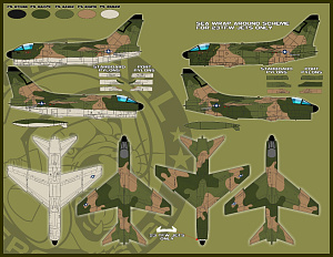 Decal 1/48 LTV A-7D Corsair II. 'Man-Eater SLUFs' 
