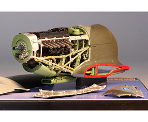 Additions (3D resin printing) 1/48 Spitfire Mk. IX Advanced (designed to be used with Eduard kits)